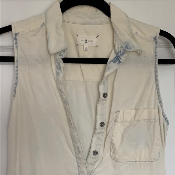 Lou & Grey sleeveless chambray dress - Picture 2 of 4